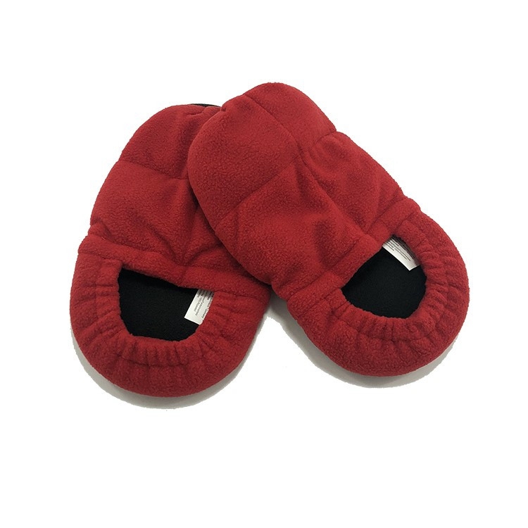 Microwave heated slipper shoes