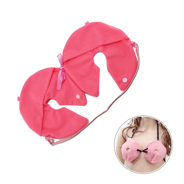 Hands free breast cold hot compress cover and strap