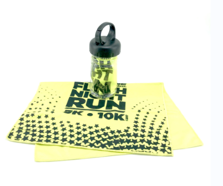 Promotional item custom printed race towel